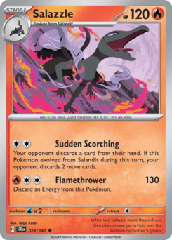 Pokemon Stellar Crown Salazzle - 24