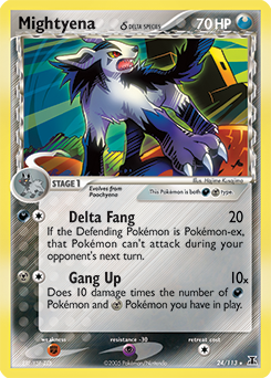 Pokemon Delta Species Mightyena δ - 24