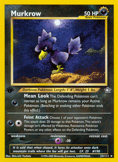 Pokemon Neo Genesis Murkrow - 24