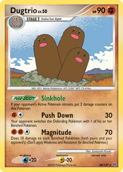 Pokemon Platinum Dugtrio - 24
