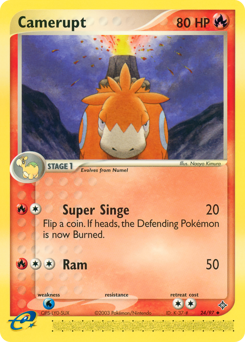 Pokemon Dragon Camerupt - 24