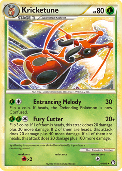 Pokemon HS—Triumphant Kricketune - 24
