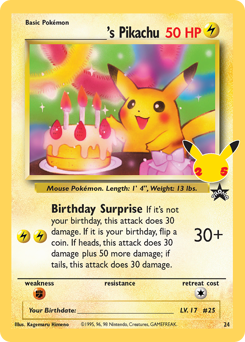 Pokemon Celebrations: Classic Collection _____'s Pikachu - 24