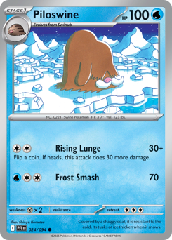 Pokemon Phantasmal Flames Piloswine - 24