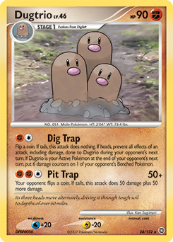 Pokemon Secret Wonders Dugtrio - 24