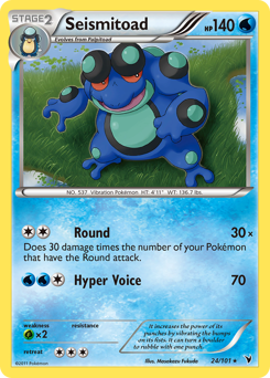 Pokemon Noble Victories Seismitoad - 24