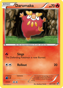 Pokemon Black & White Darumaka - 24