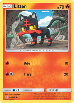 Pokemon Sun & Moon Litten - 24
