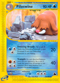 Pokemon Skyridge Piloswine - 24