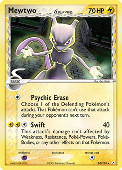Pokemon Holon Phantoms Mewtwo δ - 24