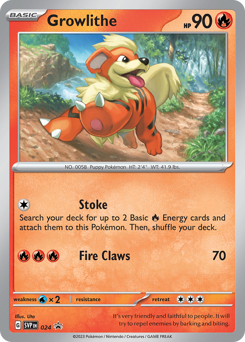 Pokemon Scarlet & Violet Black Star Promos Growlithe - 24