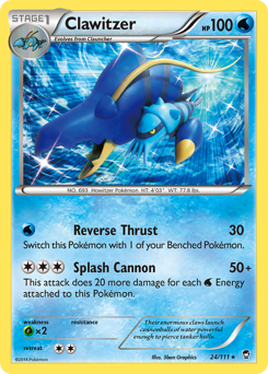 Pokemon Furious Fists Clawitzer - 24