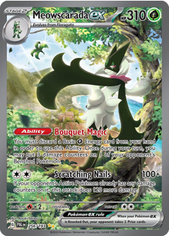 Pokemon Paldea Evolved Meowscarada ex - 256