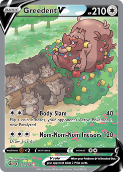 Pokemon Fusion Strike Greedent V - 257
