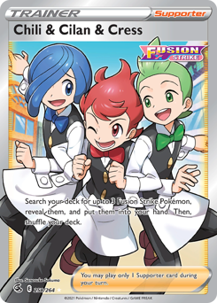 Pokemon Fusion Strike Chili & Cilan & Cress - 258