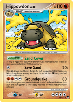 Pokemon Rising Rivals Hippowdon - 25