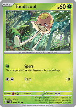 Pokemon Scarlet & Violet Toedscool - 25
