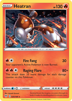 Pokemon Darkness Ablaze Heatran - 25