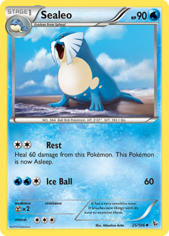 Pokemon Flashfire Sealeo - 25