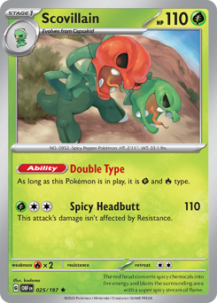 Pokemon Obsidian Flames Scovillain - 25