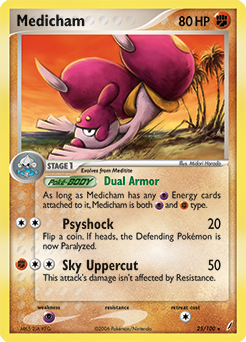 Pokemon Crystal Guardians Medicham - 25