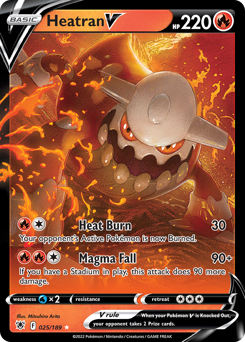 Pokemon Astral Radiance Heatran V - 25