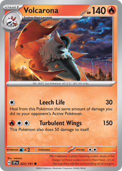 Pokemon Surging Sparks Volcarona - 25