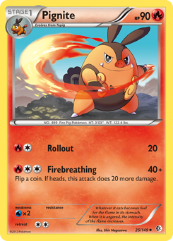 Pokemon Boundaries Crossed Pignite - 25