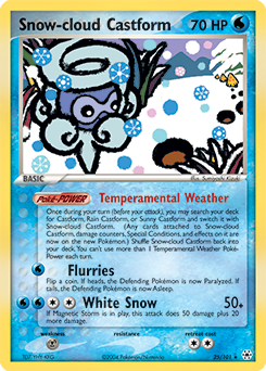 Pokemon Hidden Legends Snow-cloud Castform - 25