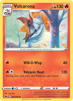Pokemon Crown Zenith Volcarona - 25