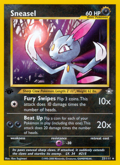 Pokemon Neo Genesis Sneasel - 25