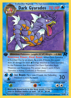Pokemon Team Rocket Dark Gyarados - 25
