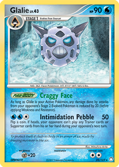 Pokemon Mysterious Treasures Glalie - 25