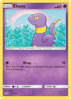 Pokemon Hidden Fates Ekans - 25