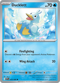 Pokemon White Flare Ducklett - 25
