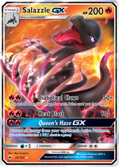 Pokemon Burning Shadows Salazzle-GX - 25