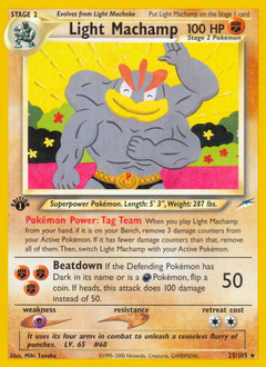 Pokemon Neo Destiny Light Machamp - 25