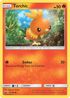 Pokemon Celestial Storm Torchic - 25