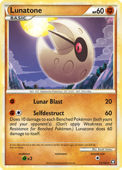Pokemon HS—Triumphant Lunatone - 25