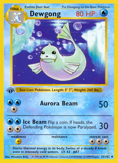 Pokemon Base Dewgong - 25