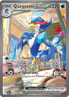 Pokemon Paldea Evolved Quaquaval ex - 260