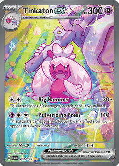 Pokemon Paldea Evolved Tinkaton ex - 262