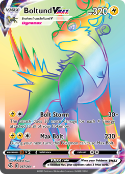 Pokemon Fusion Strike Boltund VMAX - 267