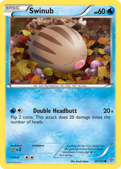Pokemon Plasma Storm Swinub - 26