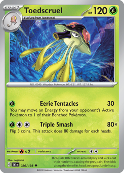 Pokemon Scarlet & Violet Toedscruel - 26