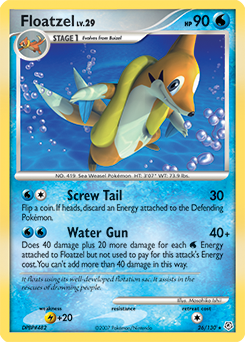 Pokemon Diamond & Pearl Floatzel - 26