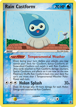 Pokemon Delta Species Rain Castform - 26