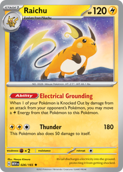 Pokemon 151 Raichu - 26