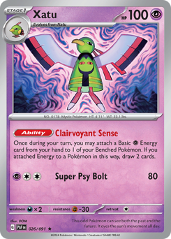 Pokemon Paldean Fates Xatu - 26