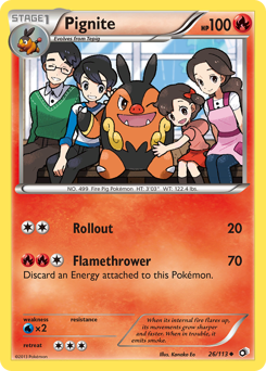 Pokemon Legendary Treasures Pignite - 26